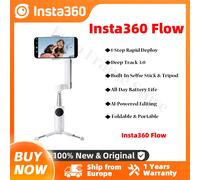 Stabilizzatore per smartphone Insta360 Flow Gimbal-I-power, giunto cardanico per telefono con tracciamento automatico, stabilizzazione a 3 assi, treppiede integrato