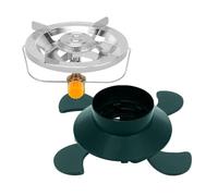 Stabilizzatore per stufe a schiena - base leggera in alluminio | Cook compatto e pieghevole per cucinare all'aperto in campeggio | Piedi antiscivolo per pavimenti e irregolari