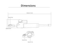 Stabilizzatore Per YZFR1 Per YZF R1 Per YZF-R1 2000 2001 2002 2003 2004 2005 2006 2007 Tutti Gli Anni Ammortizzatore Stabilizzatore Sterzo Moto(Black and Gray)