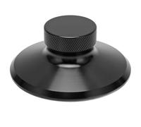 Stabilizzatore peso record da 78 mm, morsetto per disco giradischi in lega di alluminio, stabilizzatore per giradischi HiFi con microfibra, morsetto bilanciato per dischi LP per (Nera)