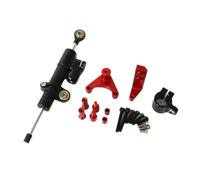 Stabilizzatori e Ammortizzatori per Moto Ammortizzatore Di Sterzo Direzionale Staffa Stabilizzatrice Regolabile Per Motocicletta Per Ducati Per Hypermotard 950 SP(Red-C)