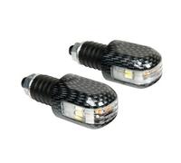 STABILIZZATORI MANUBRIO MOTO CON LED CARBON INDICATORI DIREZIONE Ø 17 a 23 mm