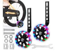 Stabilizzatori per Bici, Stabilizzatori Rotelle Bicicletta, Rotelle per Bicicletta da 12, 14, 16, 18 e 20 Pollici, Kit di Accessori Montati