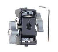 Stabilizzatori per fotocamera a due teste, supporta dispositivi da 1/4 di pollice con angolo regolabile per monitor DSLR Supporto a due teste