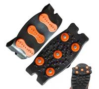 Stabilizzatori per ghiaccio, 2 pezzi, con cinghie regolabili e punte antiscivolo, ramponi per scarpe, per escursionismo, inverno, corsa, alpinismo, uomini e donne