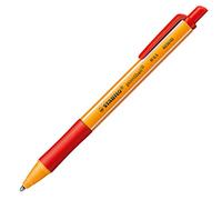 Penna a sfera a scatto Pointball Green - tratto 0,5mm - rosso - Stabilo