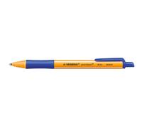 Penna a sfera a scatto Pointball Green - punta 0,5mm - blu - Stabilo