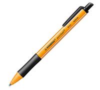 STABILO 6030/46 1PIÈCE (S Black) - Penna a sfera penna a sfera, nero (nero, arancione, plastica, 0.5 mm, 1 pezzo (S))