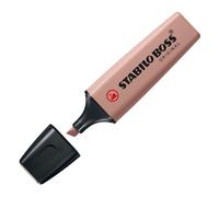 STABILO - 70-165 - Evidenziatore Stabilo Boss NatureColors - tratto 2 + 5 mm - fava di cacao - Stabilo - 99511 - Conf. da 10 Pz. - 70-165