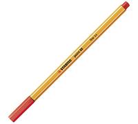 Stabilo 88/48 - Penna a punta fine 88, tratto 0,4 mm, colore: Rosso chiaro