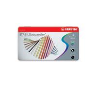 Stabilo Aquacolor 1612 - tratto 2,80mm - colori assortiti - Stabilo - scatola 12 pastellli