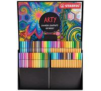 STABILO ARTY Creative Set - Set Creativo - Cofanetto da 68-34 Fineliner point 88 + 34 Pennarelli Premium Pen 68