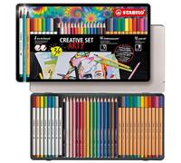 Stabilo Set Di Pennarelli Stabilo Point 88 - Pen 68 Brusht - Aquacolor Multicolo