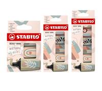 STABILO BOSS Mini Naturevibes Evidenziatori - Punta A Cuneo 2/5mm