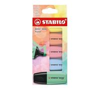 Stabilo BOSS MINI Pastel - Evidenziatore - Astuccio da 5 - Colori assortiti