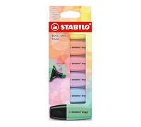 Stabilo BOSS MINI Pastel - Evidenziatore - Astuccio da 6 - Colori assortiti