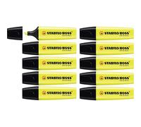 STABILO BOSS ORIGINAL - Evidenziatore - Confezione da 10 - Giallo