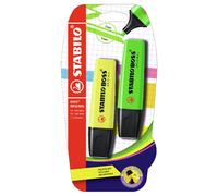 STABILO BOSS ORIGINAL - Confezione Blister Gialla/Verde 2x Evidenziatori