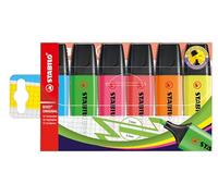 STABILO BOSS ORIGINAL - Evidenziatore - Astuccio da 6 - Colori assortiti