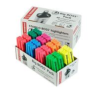 Stabilo BOSS ORIGINAL - Evidenziatore - Big BOSS Pack - 48 evidenziatori - 8 Colori assortiti