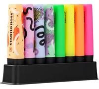 Stabilo BOSS ORIGINAL - Evidenziatore - Desk-Set - 4 FLUO & 4 by Ju Schnee - 8 evidenziatori