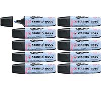 Stabilo BOSS ORIGINAL Pastel by Ju Schnee - Evidenziatore - Confezione da 10 - Azzurro Ghiaccio