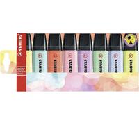 ASTUCCIO 8 EVIDENZIATORI STABILO BOSS PASTEL 4+4 COLORI NEW