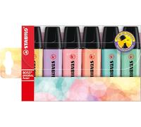 Stabilo BOSS ORIGINAL Pastel - Evidenziatore - Astuccio da 6 - Colori assortiti