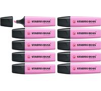 STABILO BOSS ORIGINAL Pastel - Evidenziatore - Confezione da 10 - Fucsia Freddo