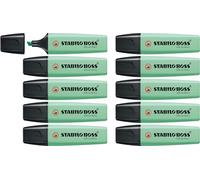 Stabilo BOSS ORIGINAL Pastel - Evidenziatore - Confezione da 10 - Verde Menta