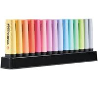 Evidenziatori Stabilo Boss Pastel - colori assortiti - tratto 2 - 5 mm - Stabilo - deskset 15 pezzi