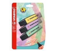 Stabilo BOSS ORIGINAL Pastel - Evidenziatore - Pack da 3 - Giallo Banana/Glicine/Verde Menta