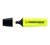 Evidenziatore Stabilo Boss Original - punta a scalpello - tratto 2,0mm-5,0mm - giallo - Stabilo