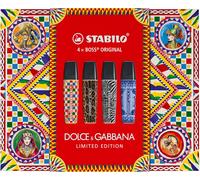 STABILO BOSS ORIGINAL x DOLCE&GABBANA - Cofanetto Premium con 4 evidenziatori -