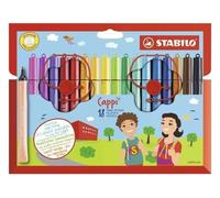 STABILO Cappi Fibra Punta Penna Con Cap-Ring Confezione 18 2 Cap-Rings -