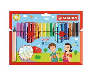STABILO Cappi Fibra Punta Penna Con Cap-Ring Confezione 18 2 Cap-Rings -