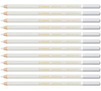 Stabilo CarbOthello - Matita colorata Premium - Confezione da 12 - Bianco Grigio