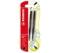 STABILO - Cartuccia per Penna a Sfera - Refill | Tratto M (0,5mm), Pack da 2, Nero