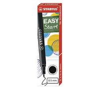 STABILO - Cartuccia per Penna Roller Ergonomica - EASYOriginal refill | Tratto M (0,5mm), Confezione da 3, Nero
