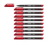 Stabilo CF10STABILO OHPEN SPERFINE ROSSO