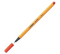 Stabilo, confezione da 10 penne Stabilo Point 88, punta sottile da 0,4 mm Light Red