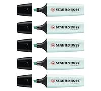 Evidenziatore Boss Original Pastel - punta a scalpello - tratto da 2,0-5,0mm - colore carta da zucchero - Stabilo