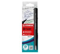 Stabilo dr!ver - Fineliner Premium - Tratto Medio (0,8 mm) - Astuccio da 4 - Verde, Rosso, Blu, Nero
