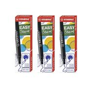 Stabilo Easy Original Refill - Cartucce d'inchiostro per ricarica - Fine - confezione da 3 pezzi - blu (cancellabile)