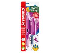STABILO EASYbirdy - Penna Stilografica Ergonomica - 3D DreamWorld Edition - Rosa - per Mancini - Punta Principiante - Cartuccia Blu inclusa