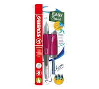 STABILO EASYbirdy - Penna Stilografica Ergonomica - Rosa/Magenta - per Destrimani - Punta Principiante - Cartuccia Blu inclusa