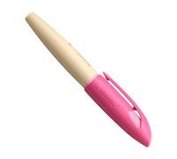 Stabilo EASYbirdy Timber - Penna Stilografica Ergonomica - Rosa - per Mancini - Punta Principiante - Cartuccia Blu inclusa