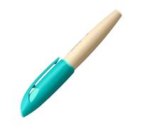 Stabilo EASYbirdy Timber - Penna Stilografica Ergonomica - Verde - per Destrimani - Punta Principiante - Cartuccia Blu inclusa