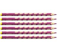 Stabilo EASYcolors - Matita colorata Ergonomica - per Mancini - Confezione da 6 - Rosso Viola