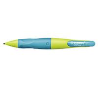 Stabilo EASYergo 1.4 - Matita a scatto Ergonomica - Lime/Azzurro per Destrimani - con 3 mine 1.4 mm gradazione HB